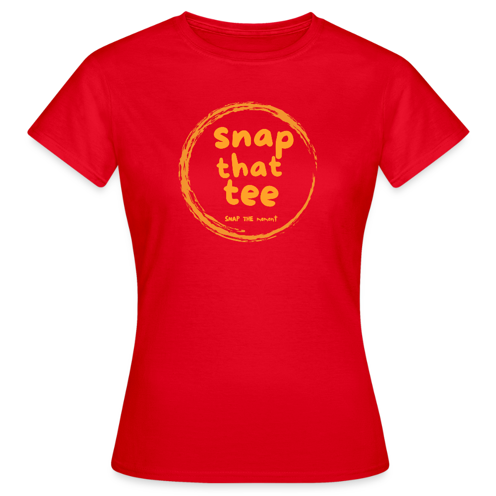 Snap That Tee Logo Two - T-shirt Femme - rouge