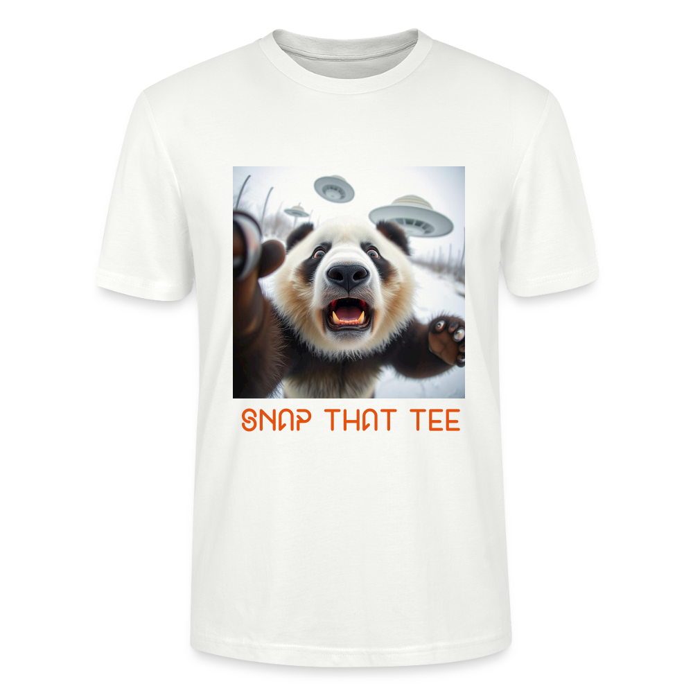 GalaxPanda - T-shirt bio  Unisexe - snap that tee - blanc