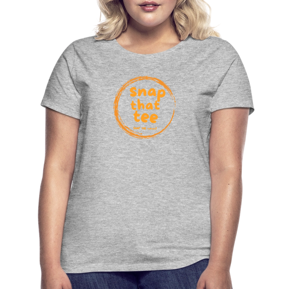 Snap That Tee Logo Two - T-shirt Femme - gris chiné