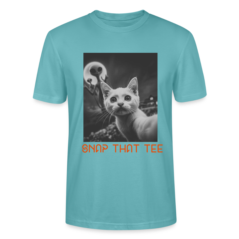 Puuranormal - T-shirt bio Unisexe - Snap that tee - turquoise pastel