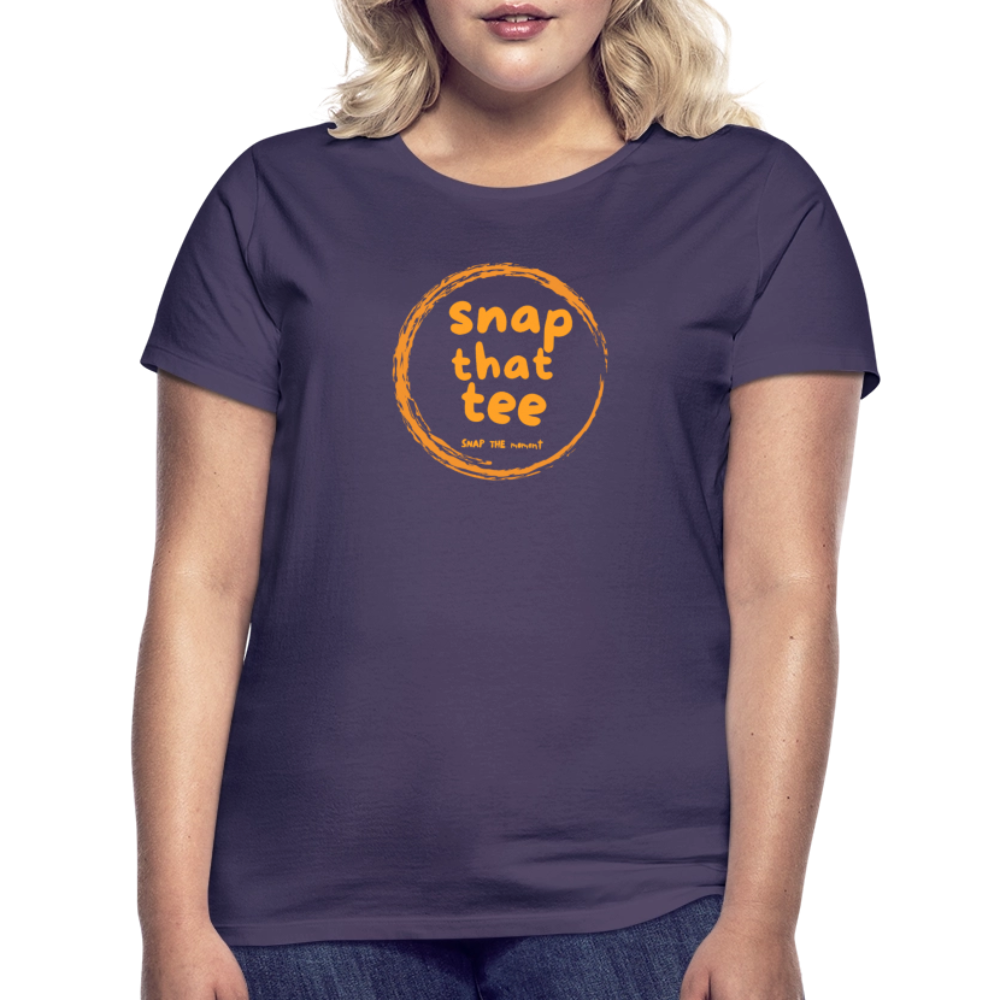 Snap That Tee Logo Two - T-shirt Femme - violet foncé