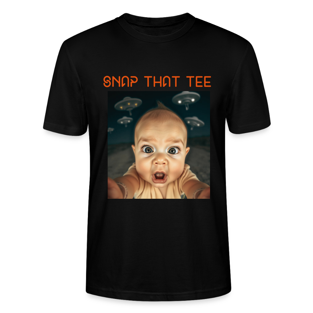 Out Of This Crib - T-shirt bio Unisexe - Snap that tee - noir