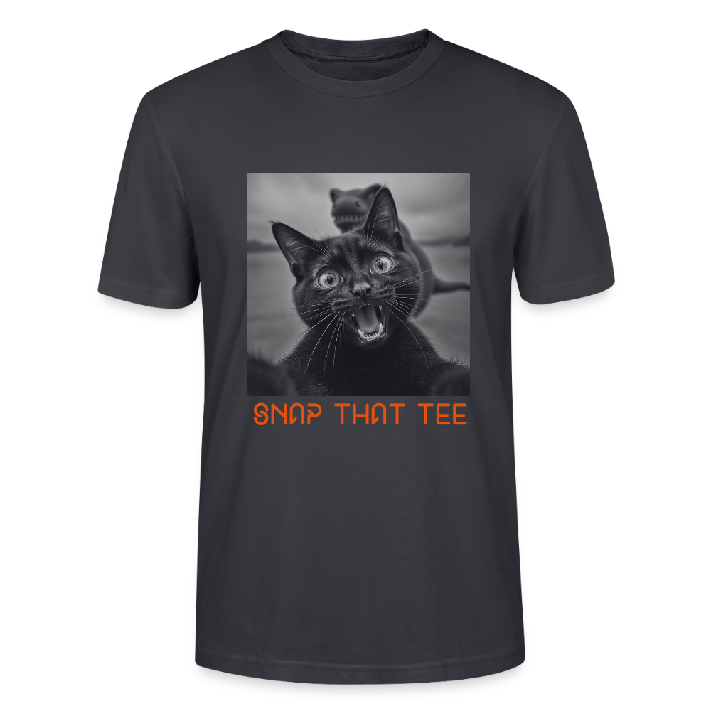 Loch Ness Selfie - T-shirt bio Unisexe - Snap that tee - bleu gris foncé