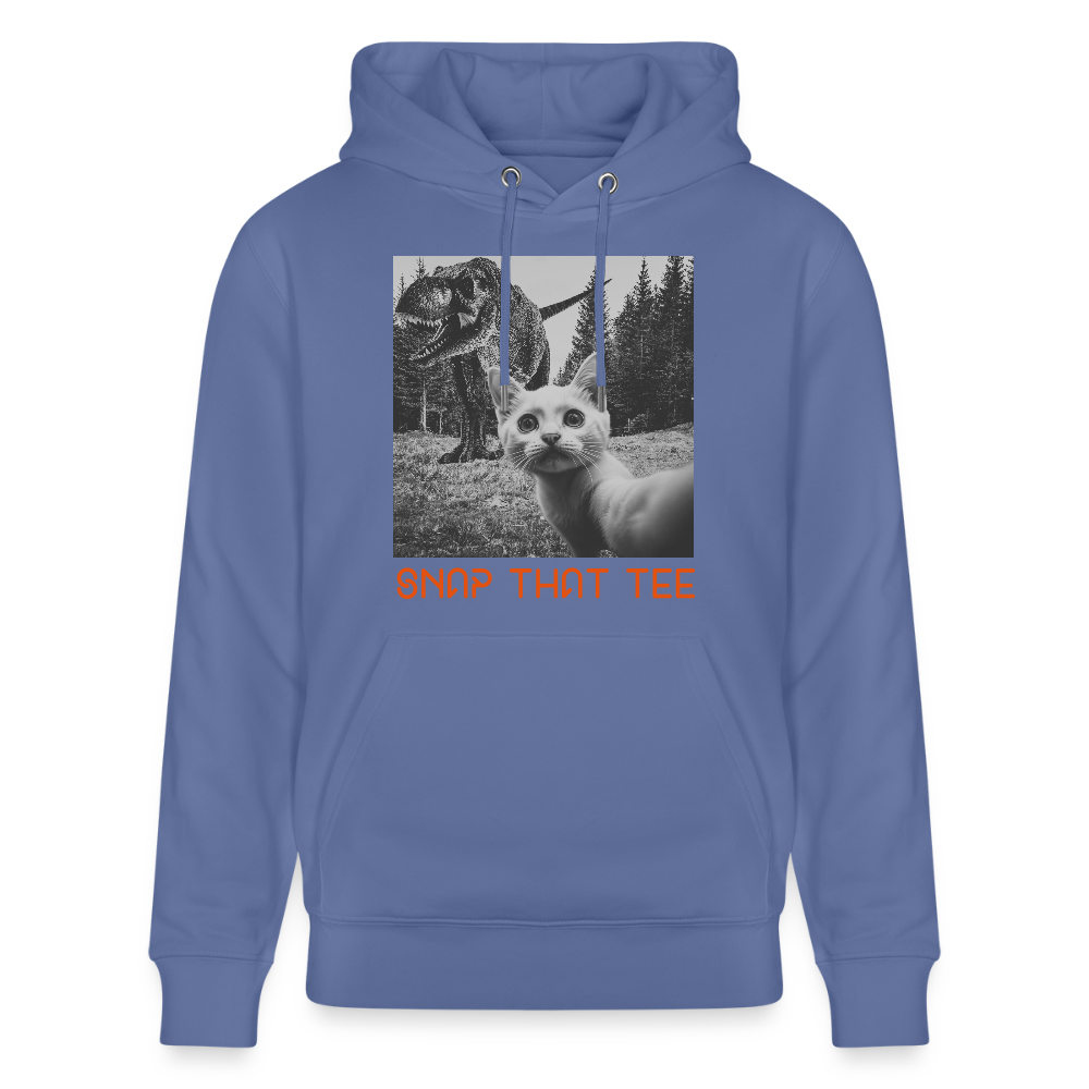 Pawassic Park- Sweat à capuche bio Unisexe -Snap that tee - bleu