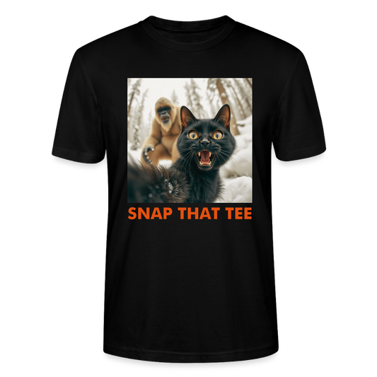 Bigfoot Photobomb Report - T-shirt bio Unisexe - Snap that tee - noir
