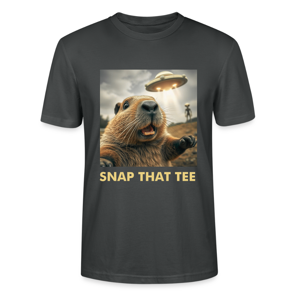 Gnawthing to See Here  - T-shirt bio Unisexe -Snap that tee - charbon