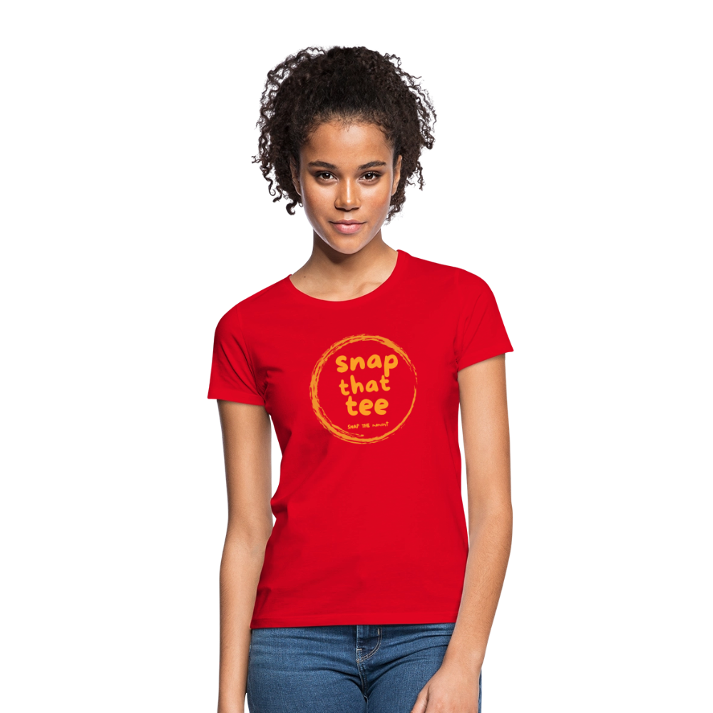 Snap That Tee Logo Two - T-shirt Femme - rouge