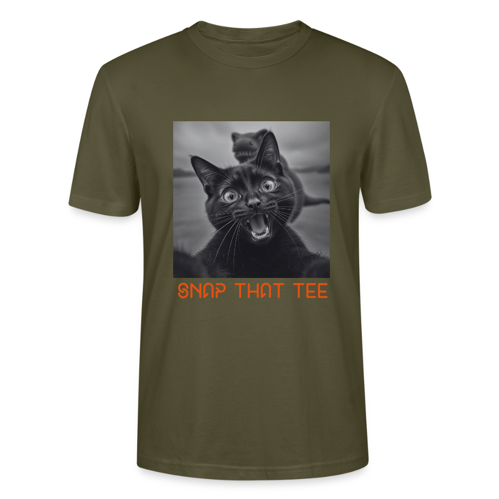 Loch Ness Selfie - T-shirt bio Unisexe - Snap that tee - kaki