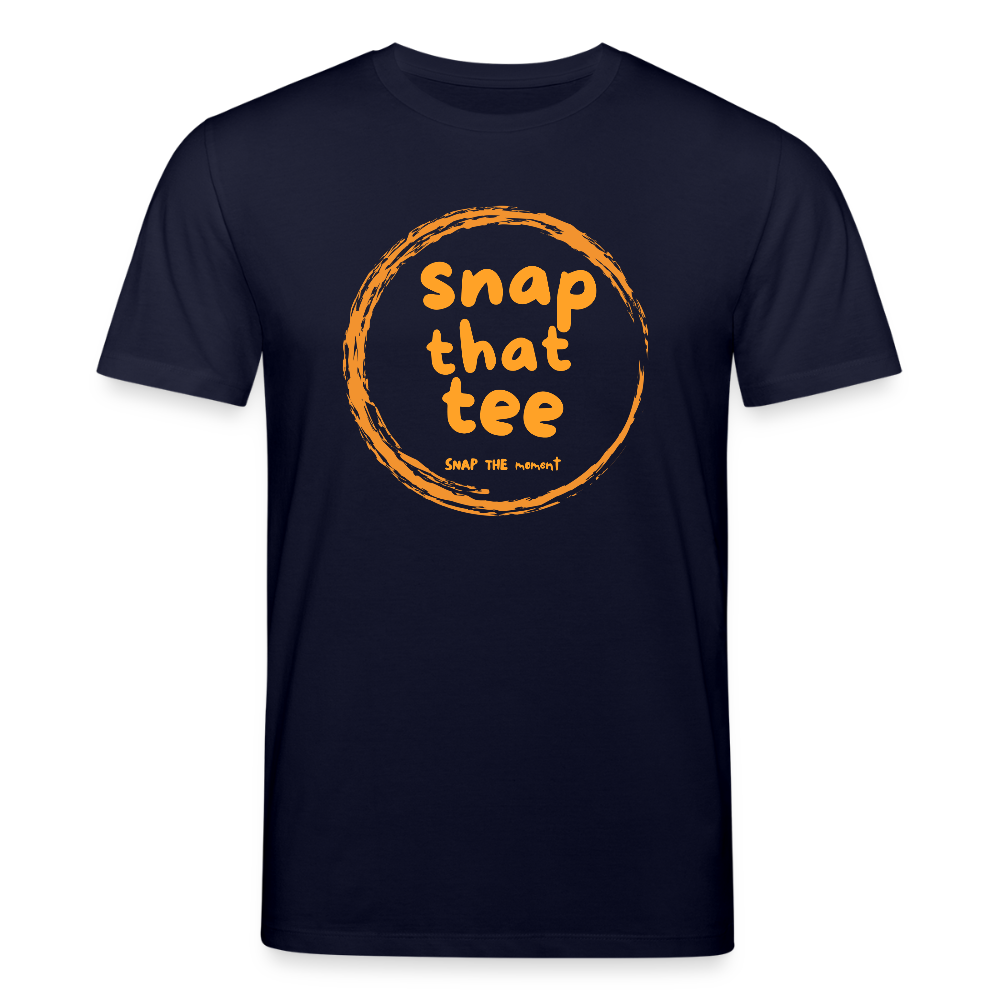 Snap That Tee Logo Again - T-shirt bio  Unisexe - marine