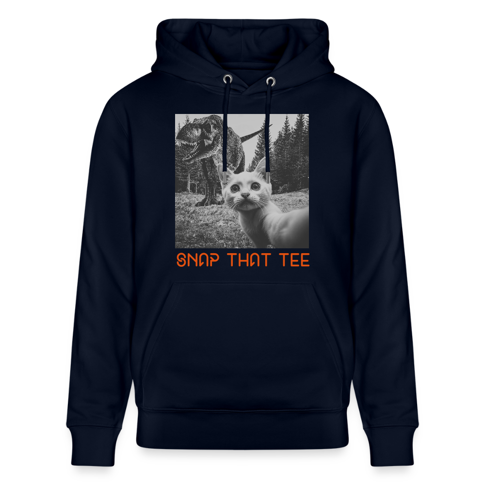 Pawassic Park- Sweat à capuche bio Unisexe -Snap that tee - marine