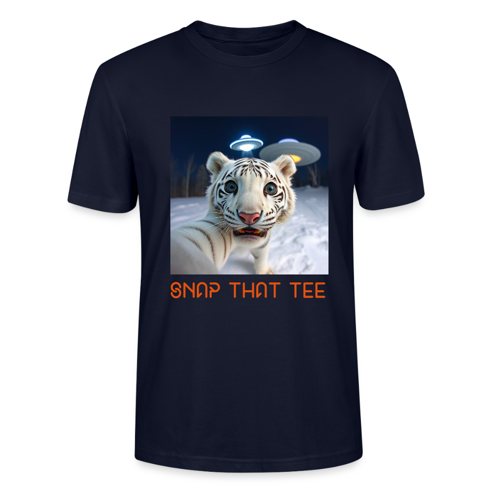 Pawprints in space - T-shirt bio Unisexe - Snap that tee - marine