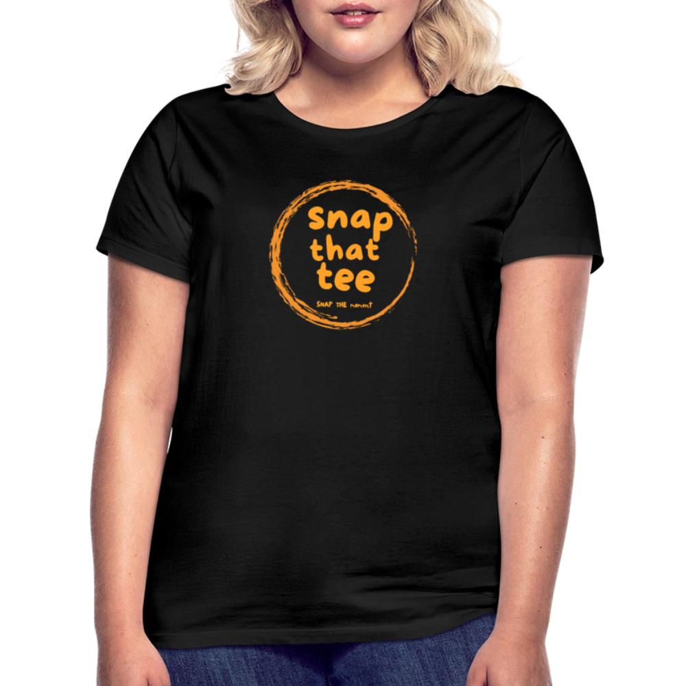 Snap That Tee Logo Two - T-shirt Femme - noir