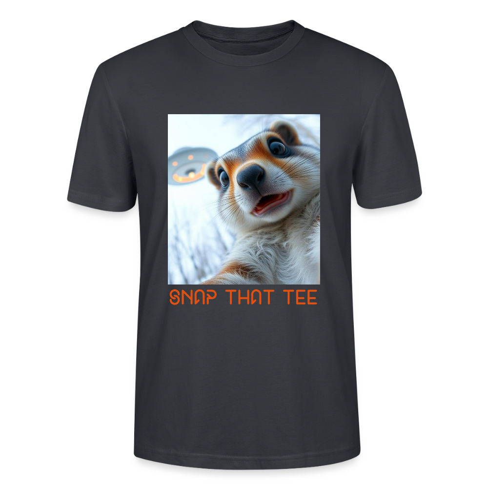 Nutty Abduction - T-shirt bio Unisexe - snap that tee - bleu gris foncé