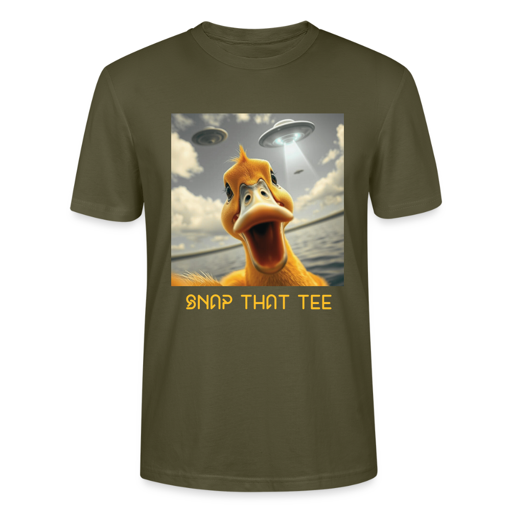 Duckduction Yellow - T-shirt bio Unisexe - Snap that tee - kaki