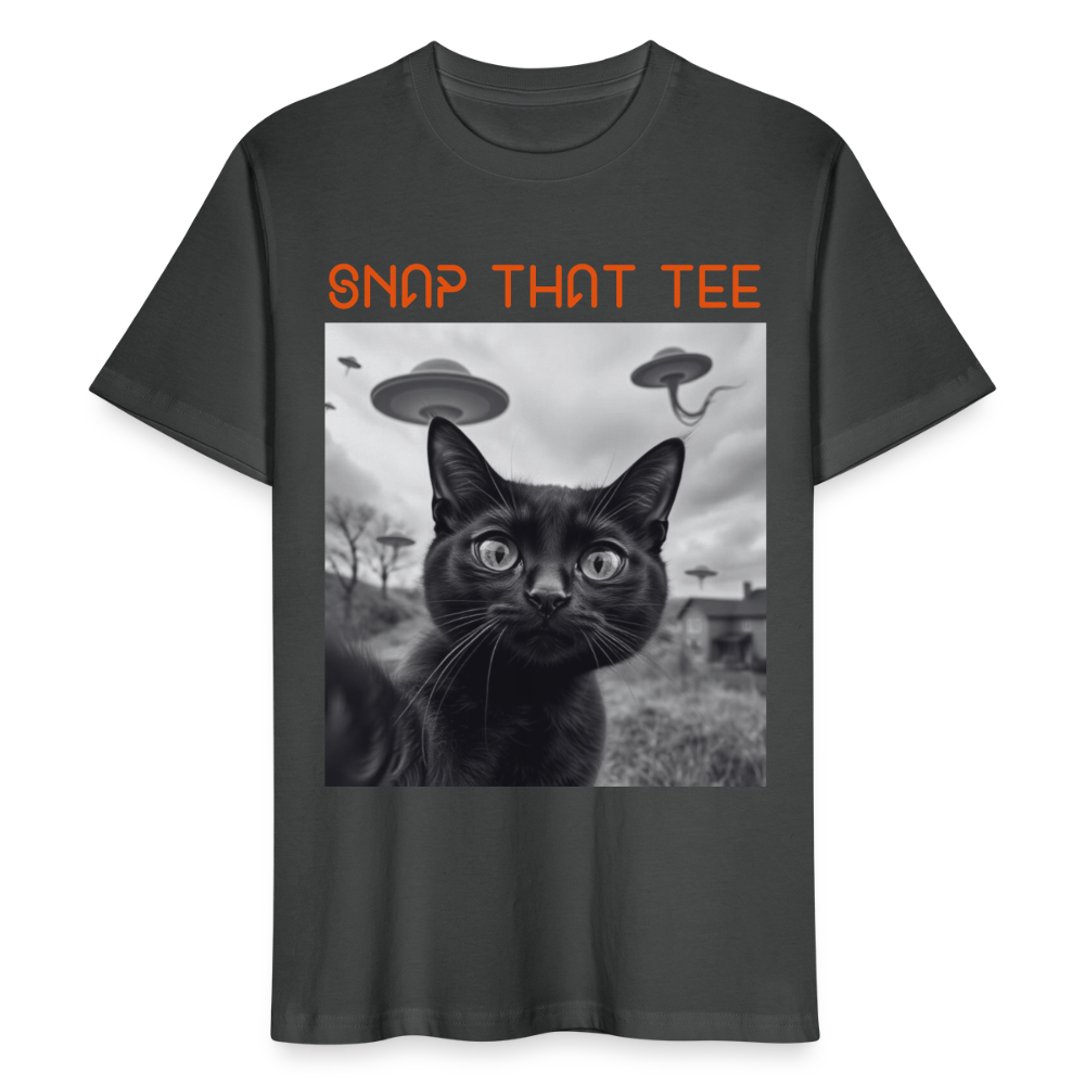 UFO & Meow - T-shirt bio Unisexe - Snap that tee - charbon