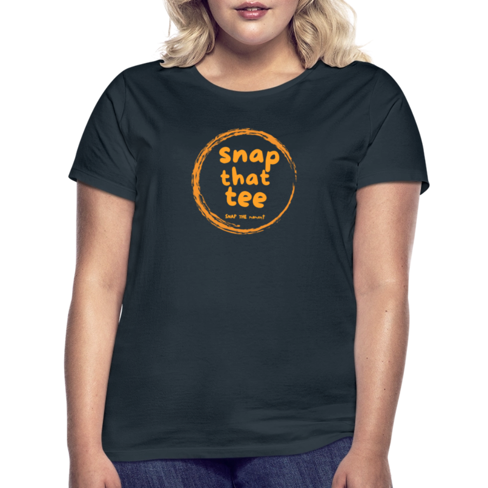Snap That Tee Logo Two - T-shirt Femme - marine