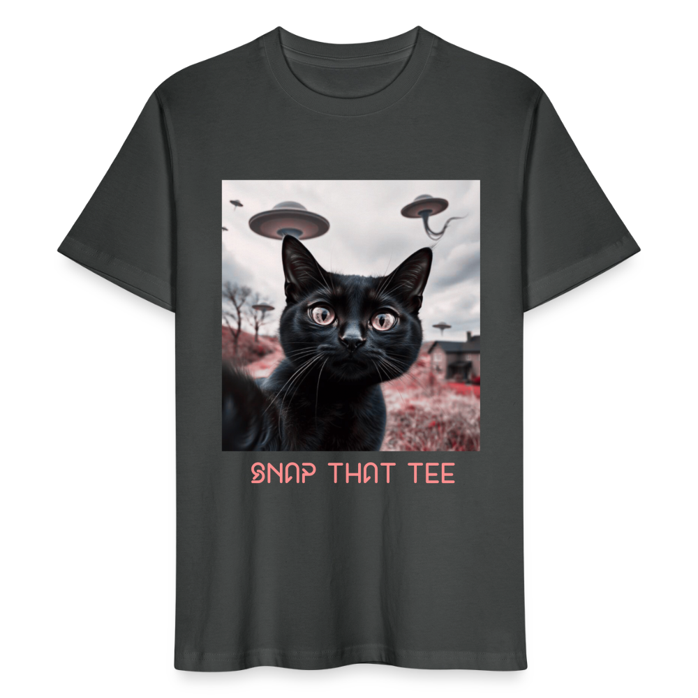 UFO & Meow - T-shirt oversize unisexe - charbon