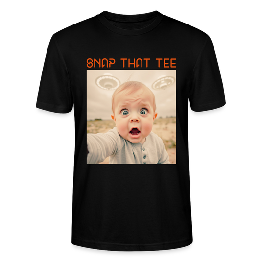 Beam Me Up, Baby ! T-shirt bio Unisexe - Snap that tee - noir
