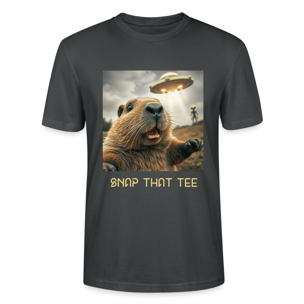 Gnawthing to See Here - T-shirt bio Unisexe - Snap that tee - charbon