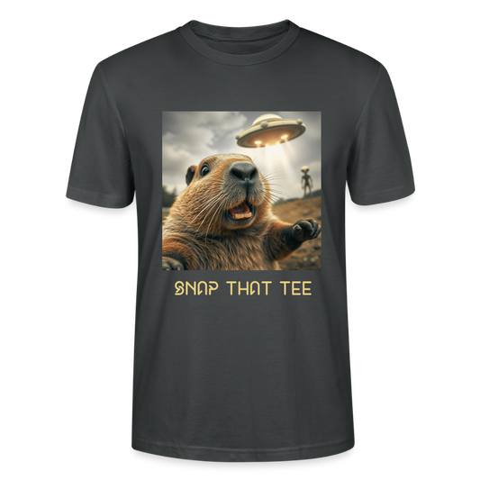 Gnawthing to See Here - T-shirt bio Unisexe - Snap that tee - charbon