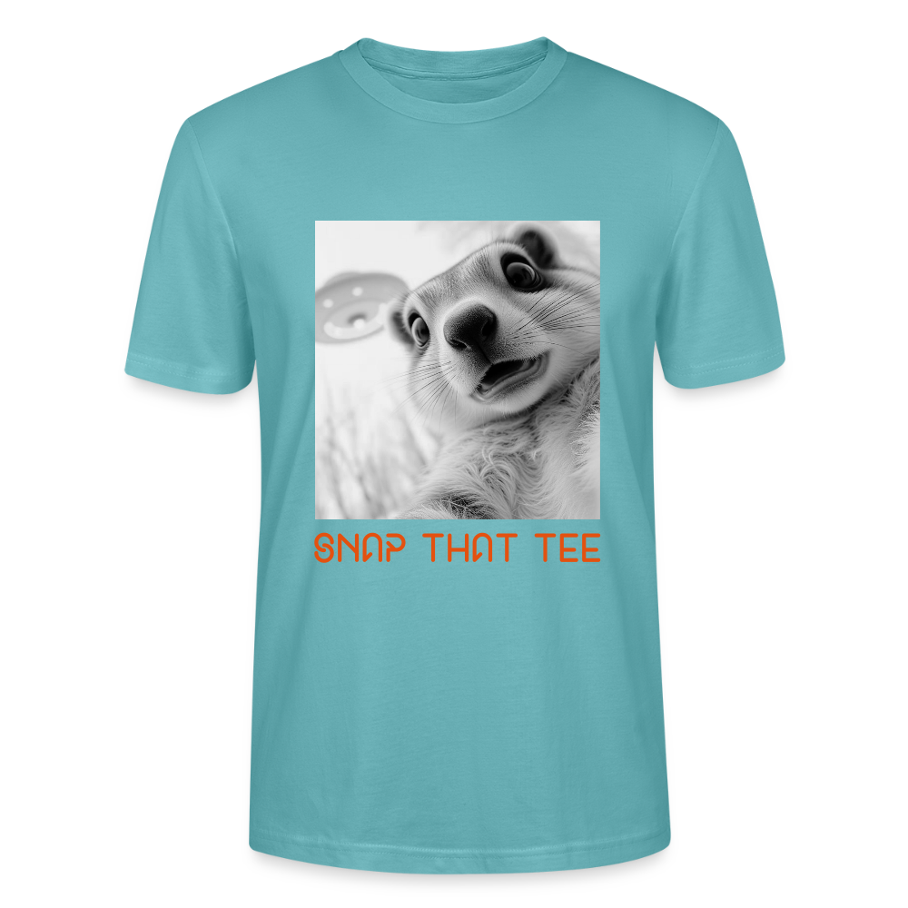 Beam Me Nut - T-shirt bio Unisexe - Snap that tee - turquoise pastel