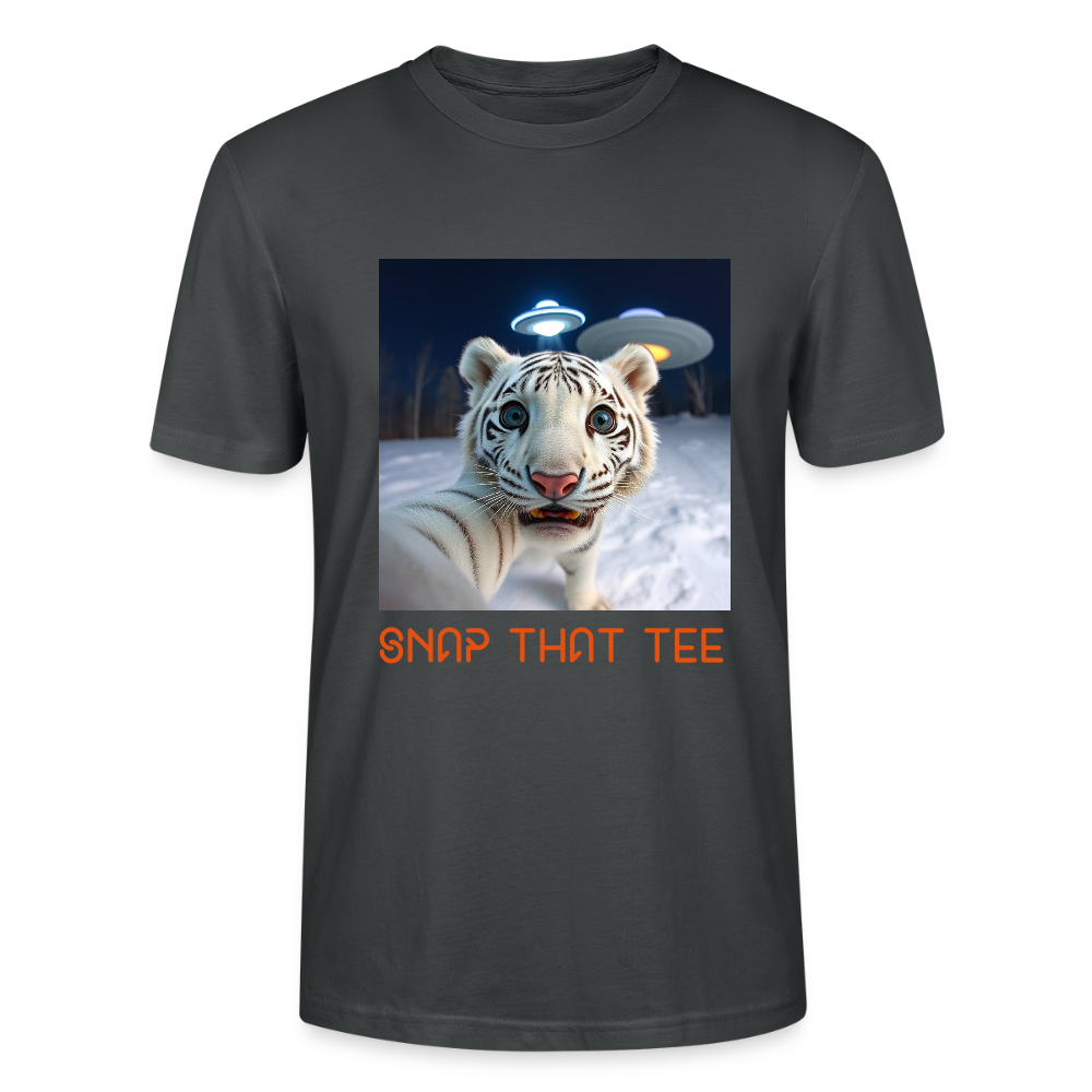 Pawprints in space - T-shirt bio Unisexe - Snap that tee - charbon