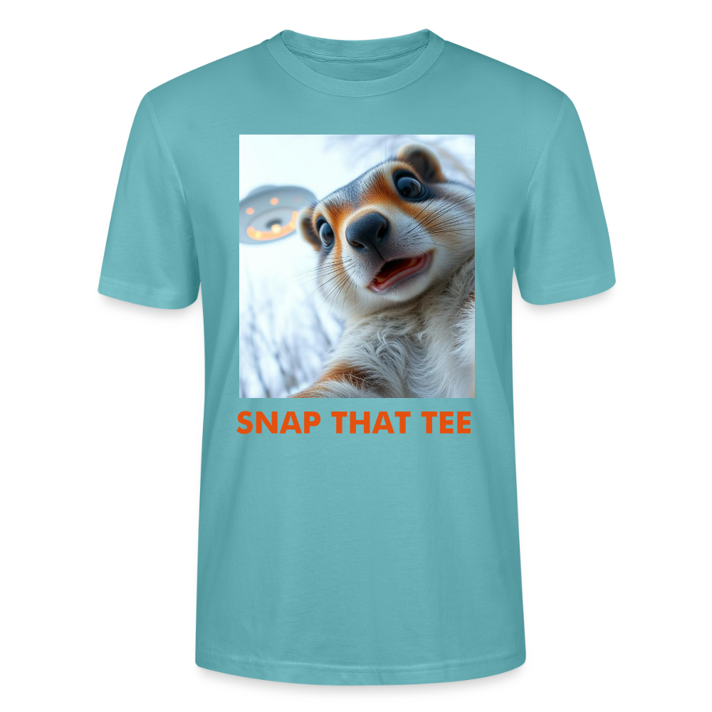 Nutty Abduction - T-shirt bio Unisexe - snap that tee - turquoise pastel