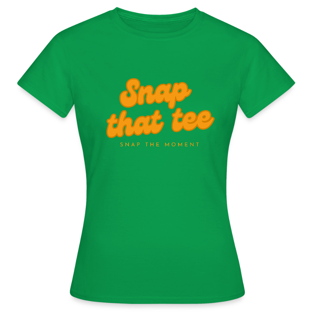 Snap that tee logo - T-shirt Femme - vert