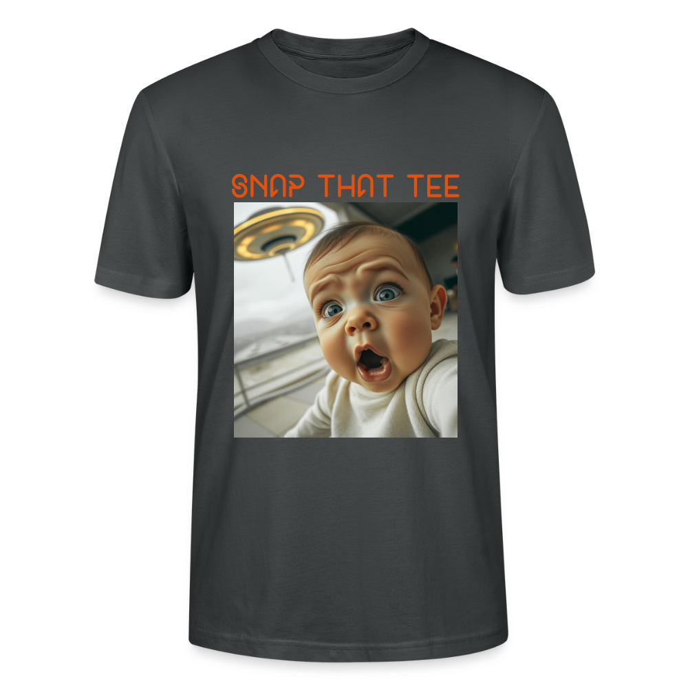 Diapers & UFOs - T-shirt bio Unisexe - Snap that tee - charbon