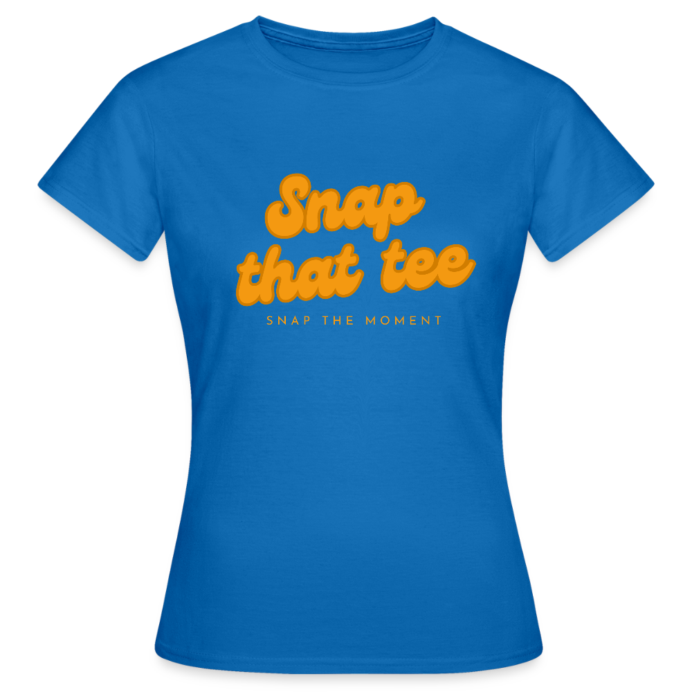 Snap that tee logo - T-shirt Femme - bleu royal