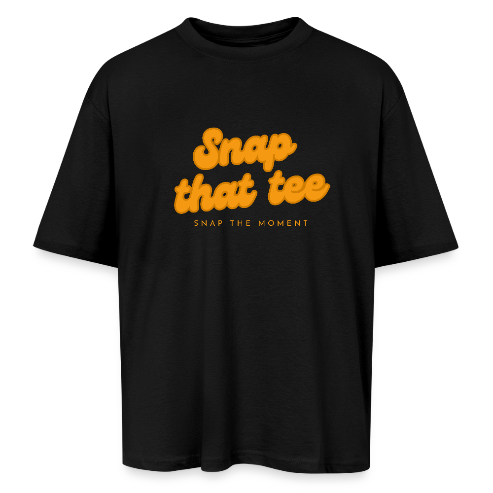 Snap that tee logo - T-shirt oversize unisexe - noir