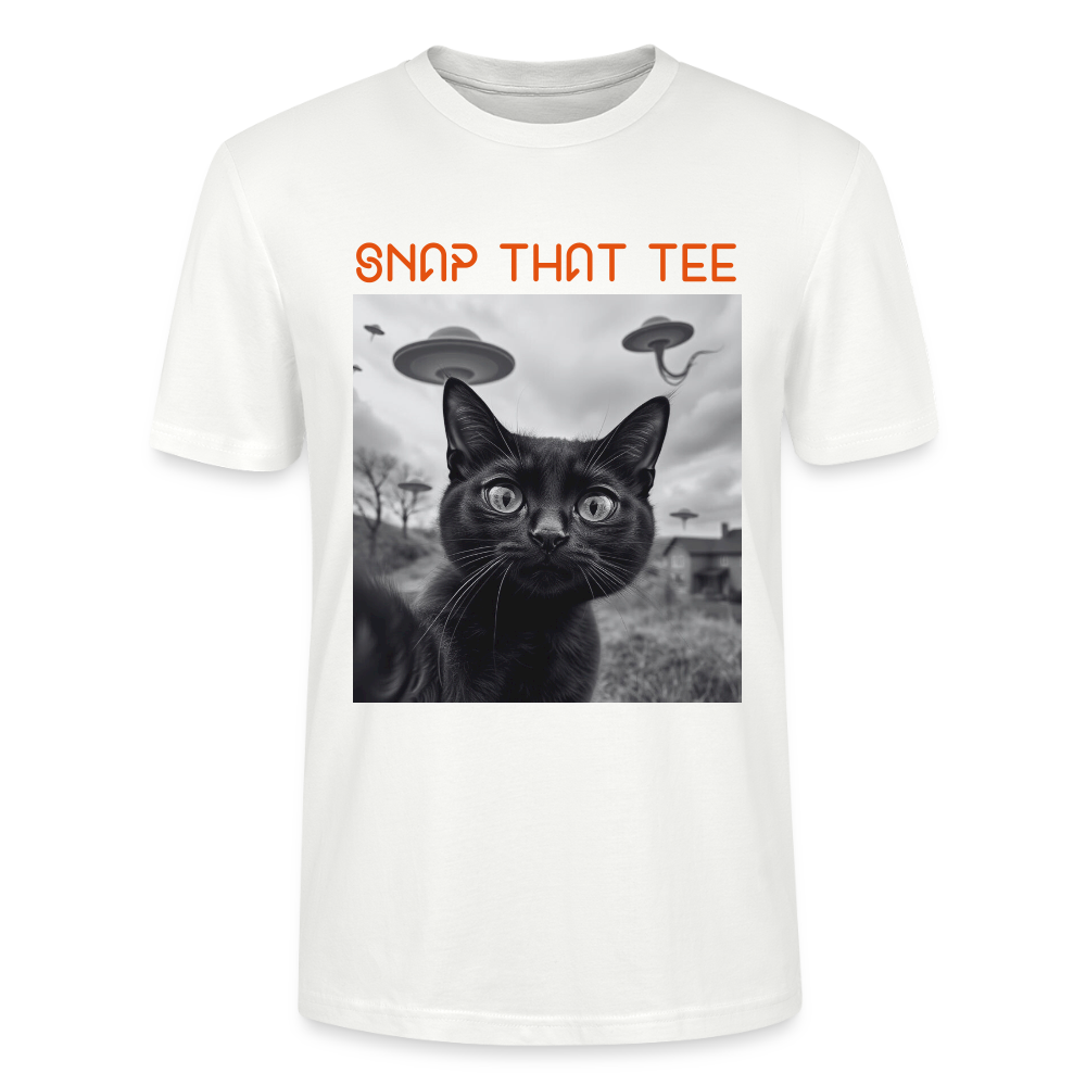 UFO & Meow - T-shirt bio Unisexe - Snap that tee - blanc