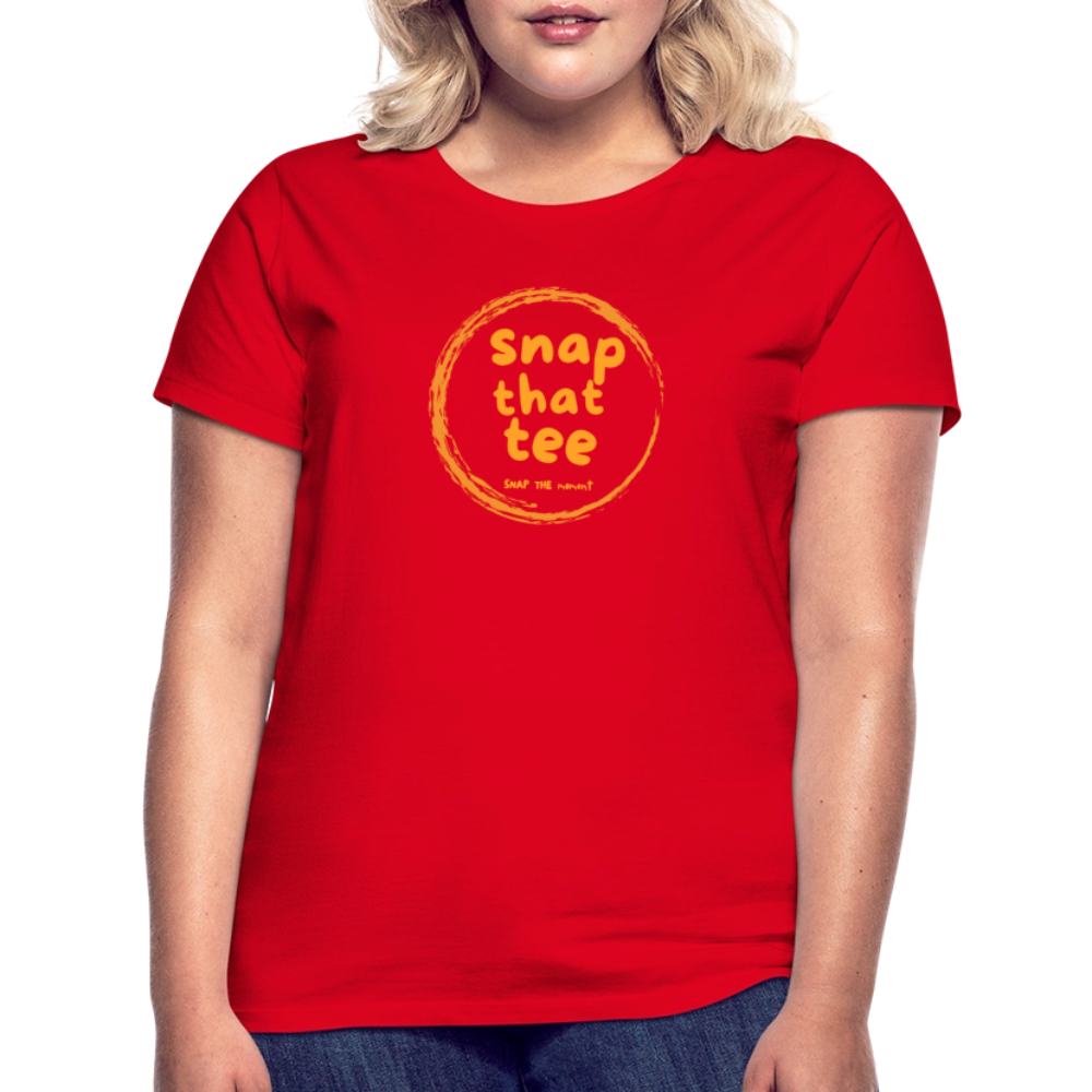 Snap That Tee Logo Two - T-shirt Femme - rouge