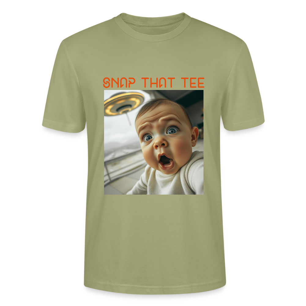 Diapers & UFOs - T-shirt bio Unisexe - Snap that tee - vert brouillard