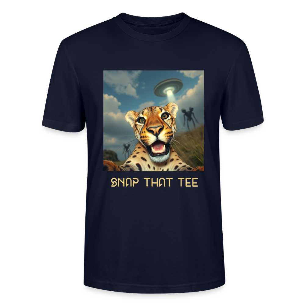 Jungle Meets Cosmos - T-shirt bio Unisexe - Snap that tee - marine