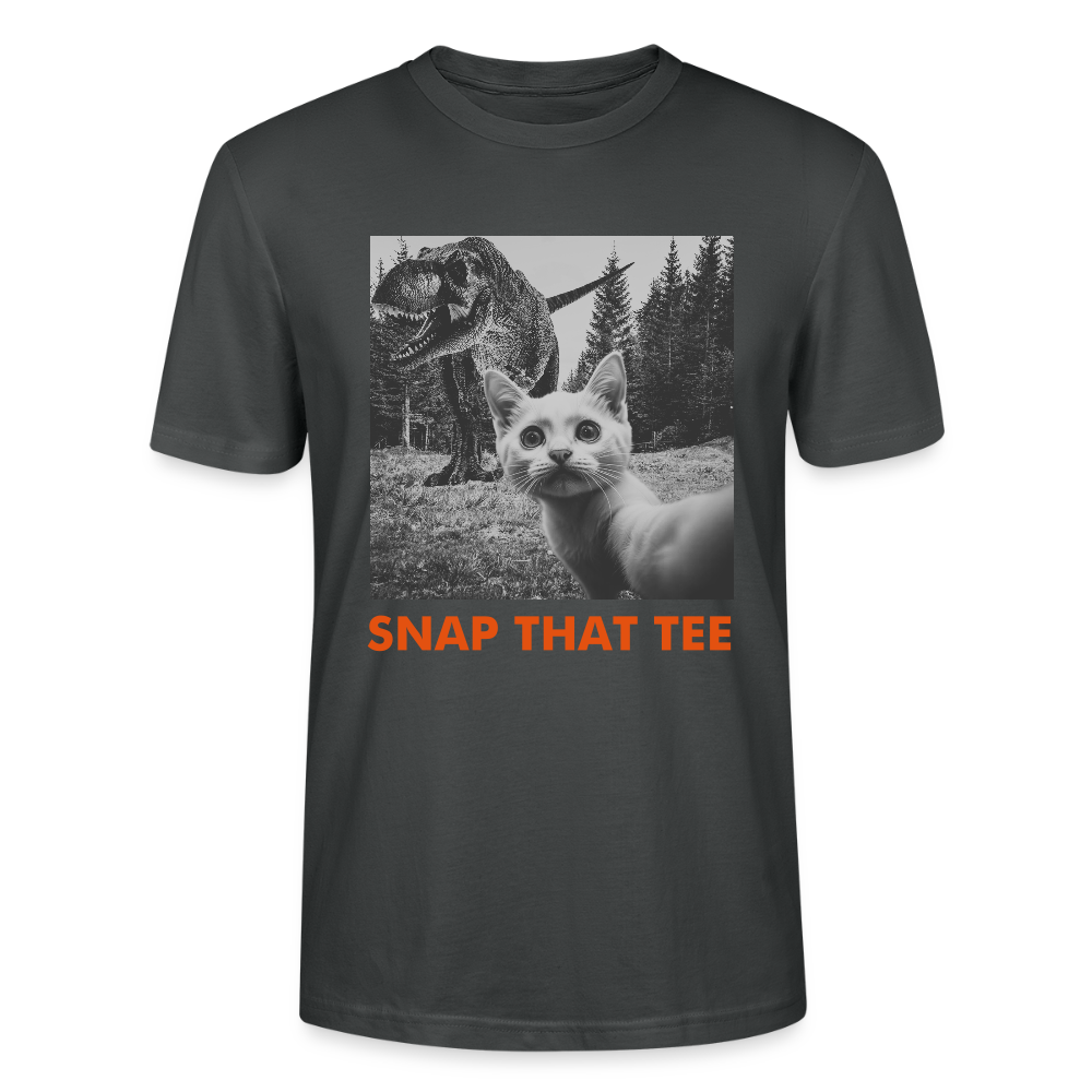 Pawassic Park - T-shirt ecologique  Unisexe - Snap that tee - charbon