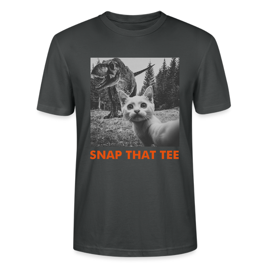 Pawassic Park - T-shirt ecologique  Unisexe - Snap that tee - charbon