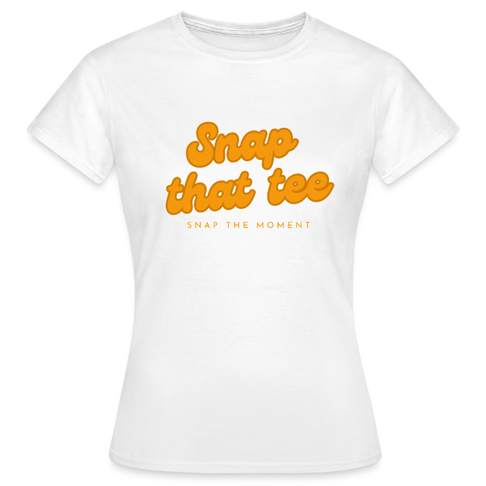 Snap that tee logo - T-shirt Femme - blanc