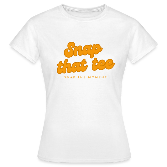 Snap that tee logo - T-shirt Femme - blanc