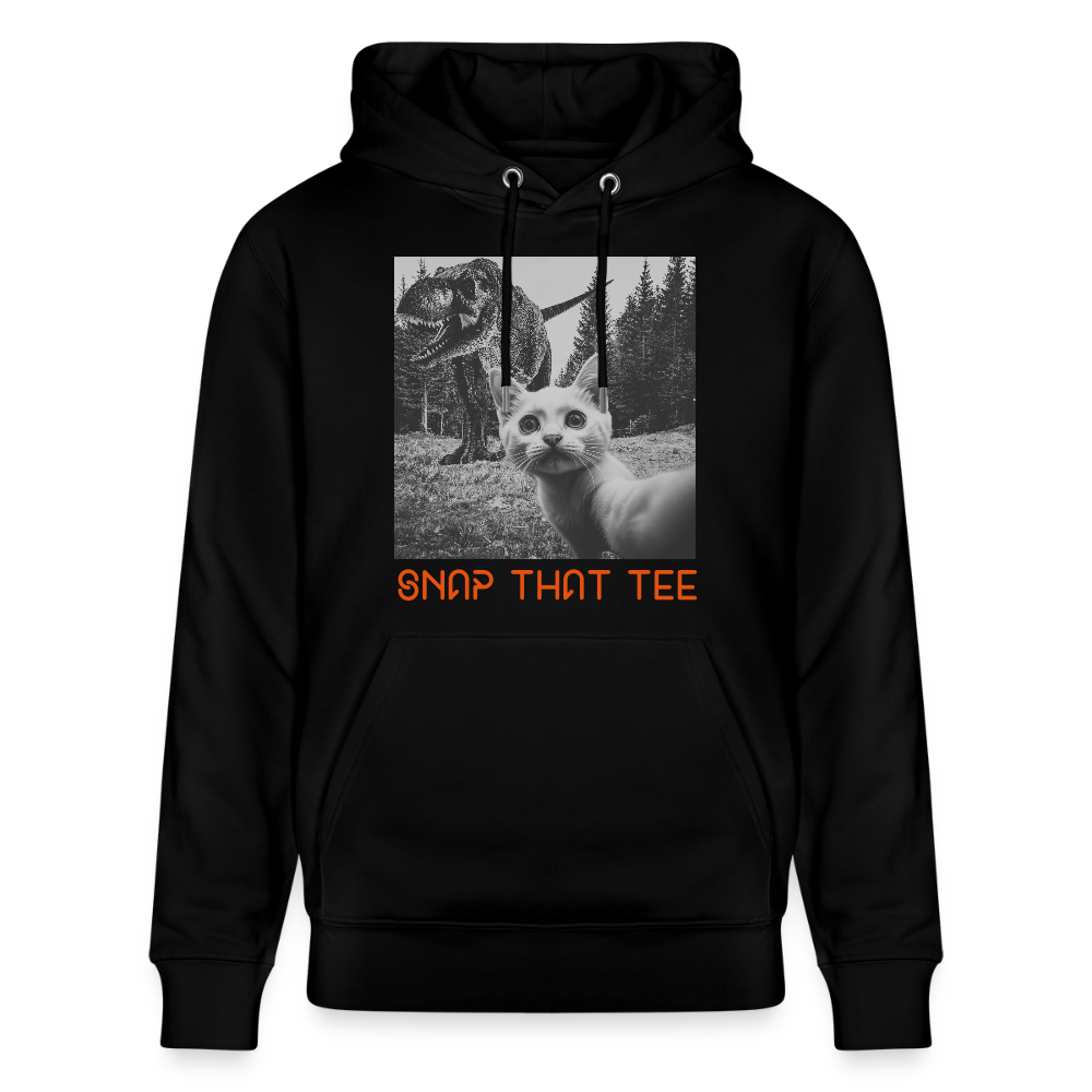 Pawassic Park- Sweat à capuche bio Unisexe -Snap that tee - noir